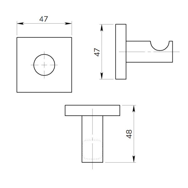 Sonas Beta Robe Hook - Chrome