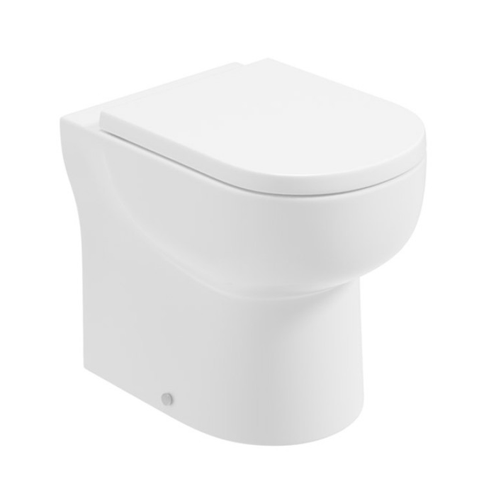 Sonas Via Comfort Height Back To Wall Toilet And Seat - White