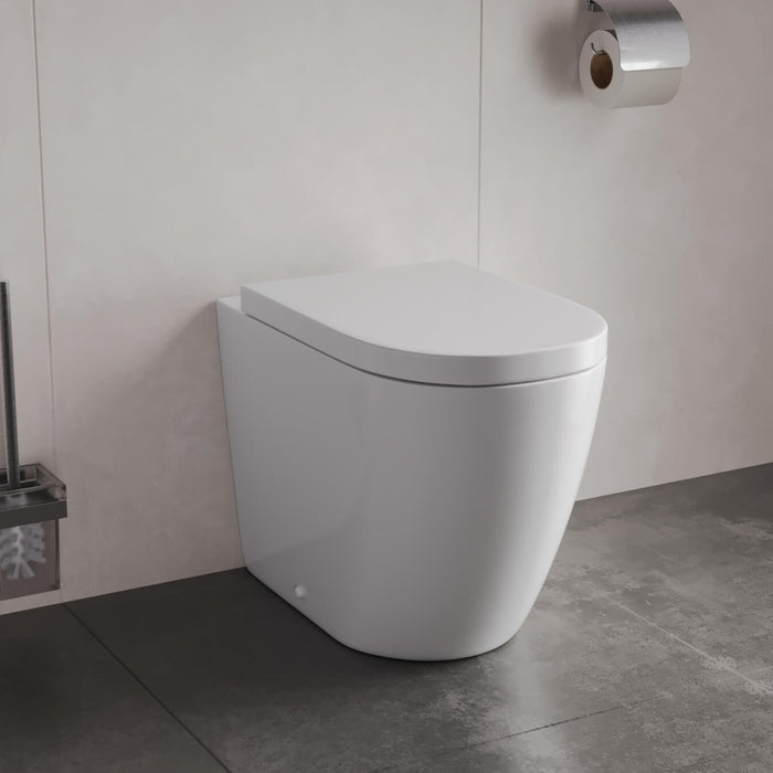 Duravit ME By Starck Floor Standing Back to Wall Toilet & Soft Close Seat