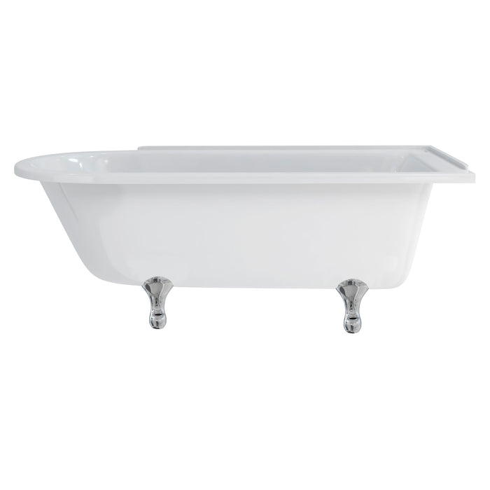 Burlington Hampton Back to Wall Showering Bath with Legs