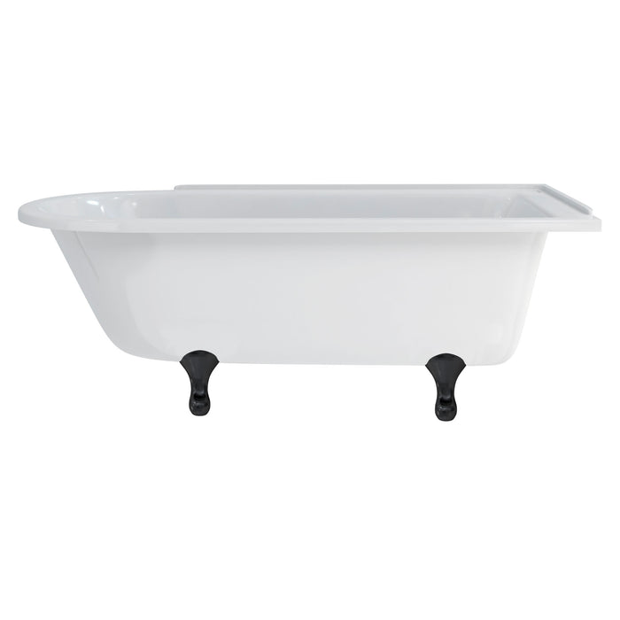Burlington Hampton Back to Wall Showering Bath with Legs