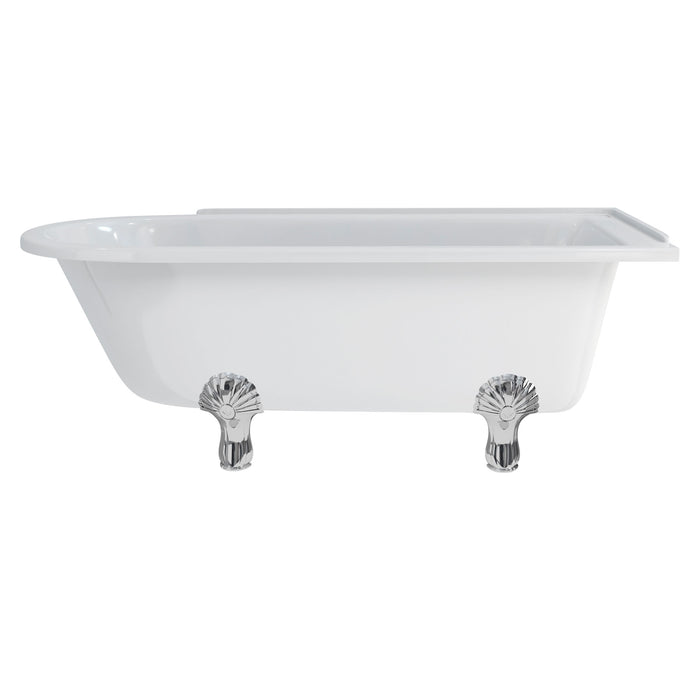 Burlington Hampton Back to Wall Showering Bath with Legs