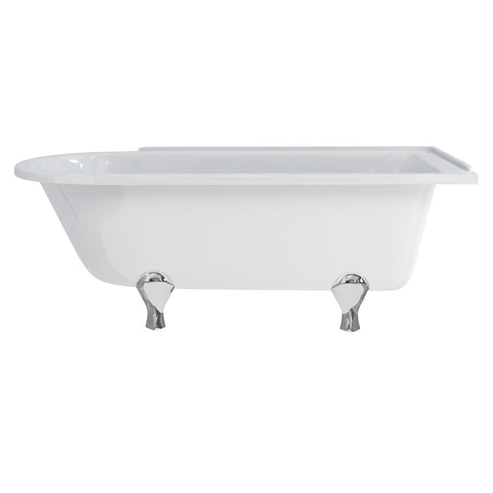 Burlington Hampton Back to Wall Showering Bath with Legs