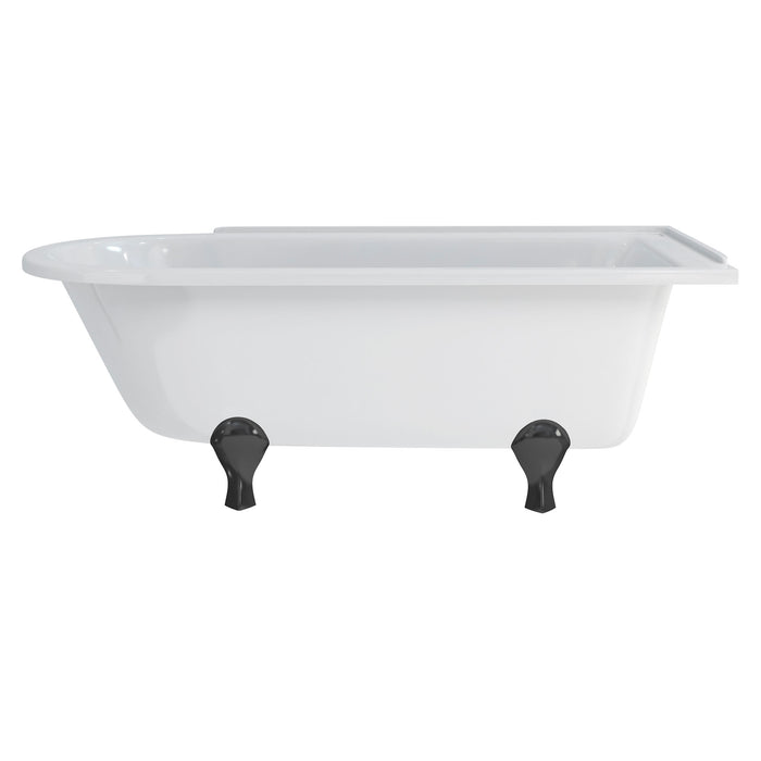 Burlington Hampton Back to Wall Showering Bath with Legs