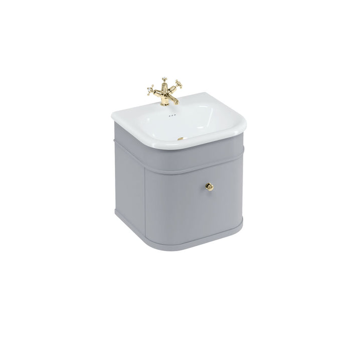 Burlington Chalfont 1 Drawer Vanity Unit With Basin And Handle