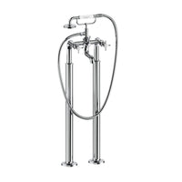 Burlington Guild Floorstanding Bath Shower Mixer Tap With Union And Stand Pipe