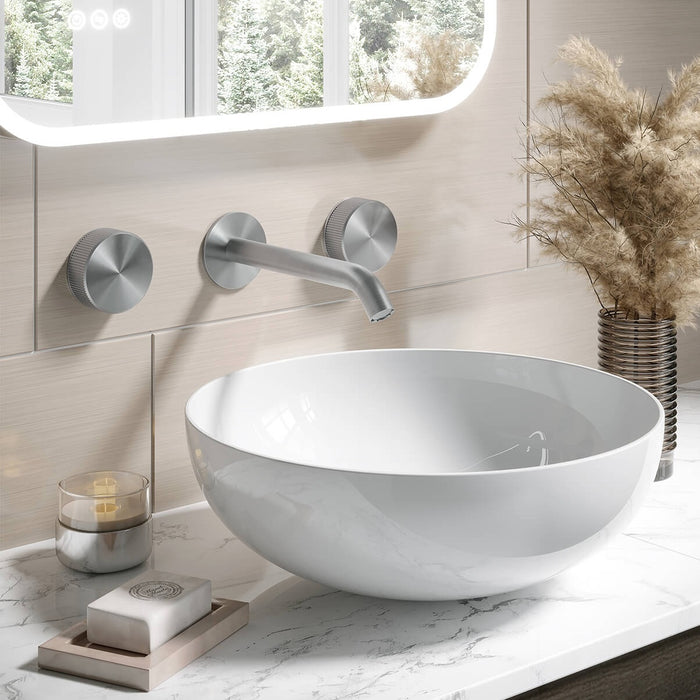 Crosswater 3ONE6 Wall Mounted 3 Hole Basin Mixer Tap