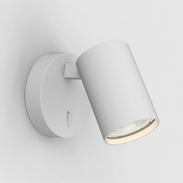 Astro Ascoli Single Switched Reading Wall Light - Textured