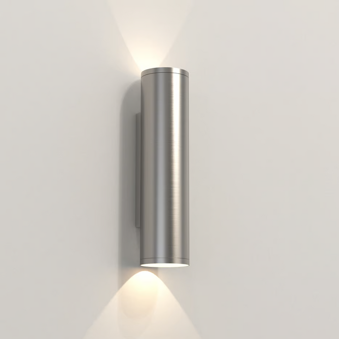 Astro Ava Coastal Twin Wall Light - 300mm High - Brushed