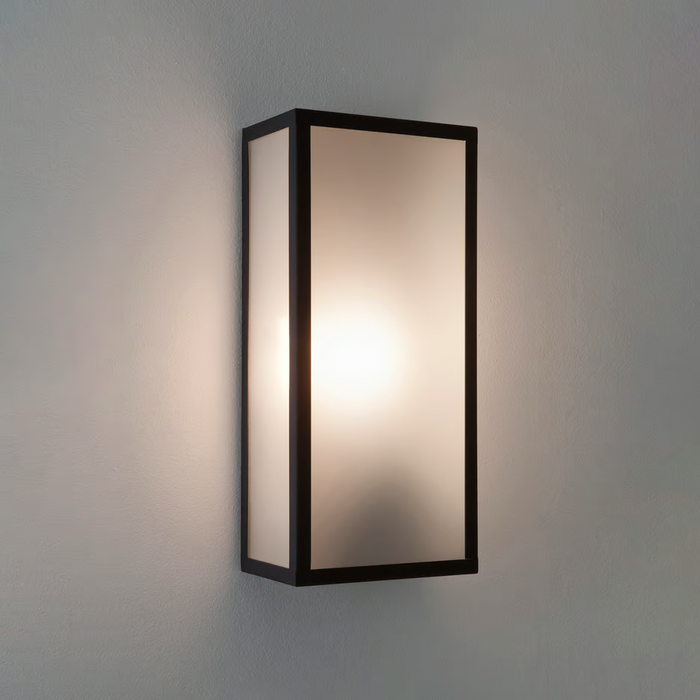 Astro Messina Sensor Wall Light - Textured Black - Bathroom