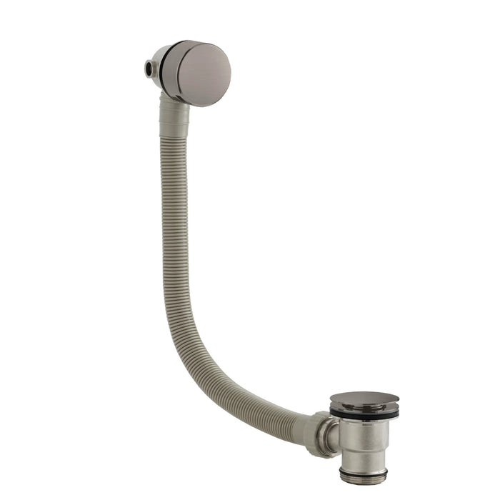BC Designs Chlemsford Freeflow Bath Filler - Brushed Nickel