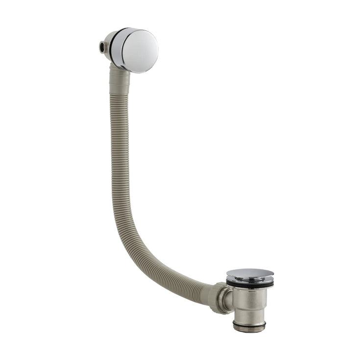 BC Designs Chlemsford Freeflow Bath Filler - Chrome - Bath