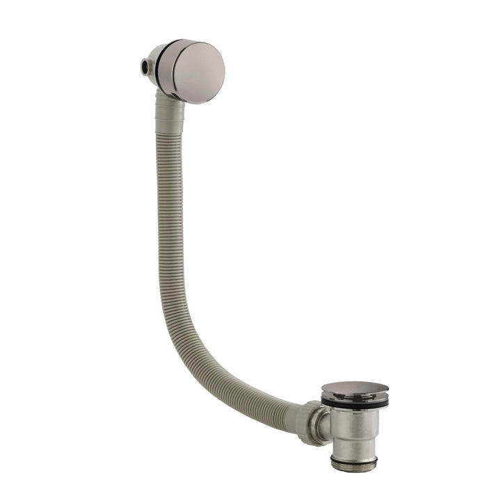 BC Designs Chlemsford Freeflow Bath Filler - Nickel - Bath