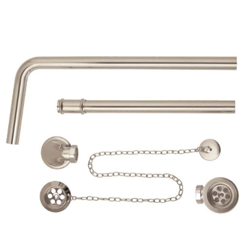BC Designs Exposed Bath Waste / Plug & Chain with Overflow Pipe