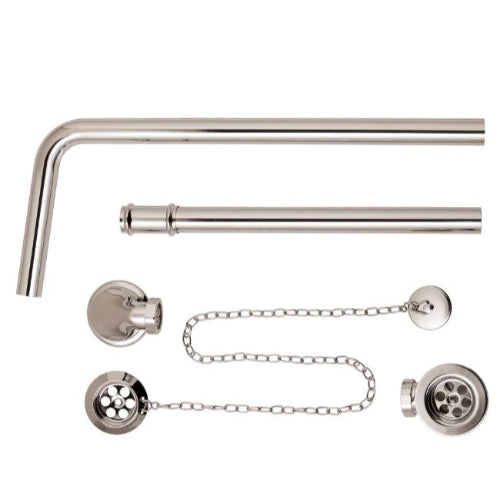 BC Designs Exposed Bath Waste / Plug & Chain with Overflow Pipe