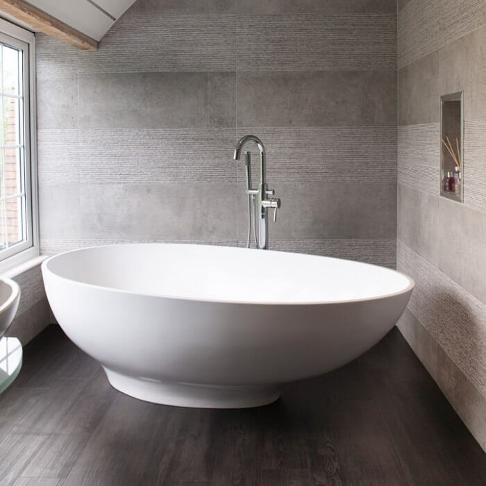 BC Designs Gio 1645mm Stone Freestanding Bath