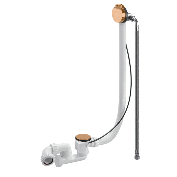 BC Designs Overflow Bath Filler - Brushed Copper - Overflow