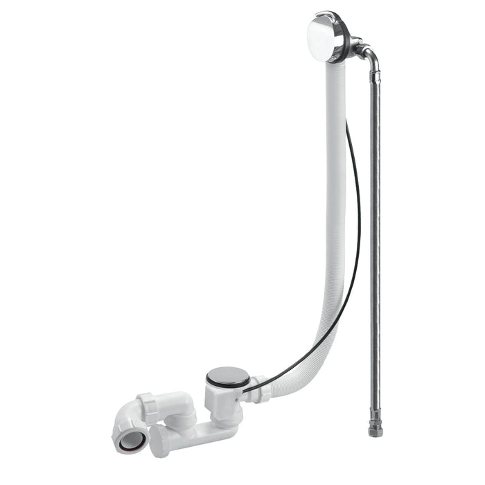 BC Designs Overflow Bath Filler - Chrome - Overflow Bath