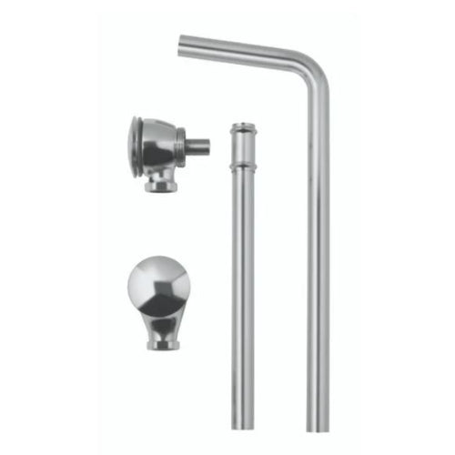 BC Designs Push Down Exposed Extended Bath Waste - Brushed