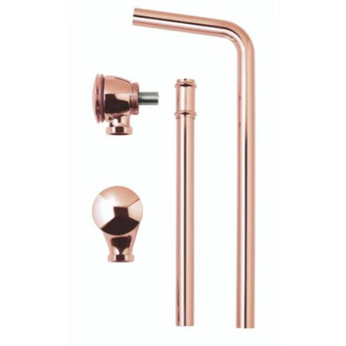 BC Designs Push Down Exposed Extended Bath Waste - Brushed