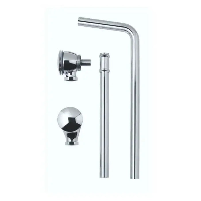 BC Designs Push Down Exposed Extended Waste - Chrome -