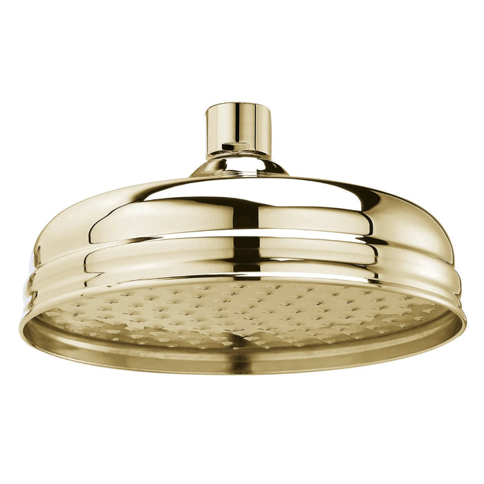 BC Designs Victrion 8 Inch Round Fixed Shower Head - Gold