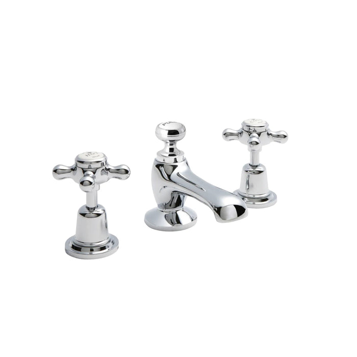 BC Designs Victrion Crosshead Basin Mixer Tap with PopUp