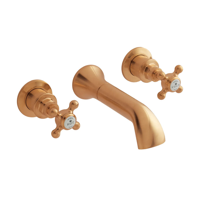 BC Designs Victrion Crosshead Bath Filler Tap with Spout