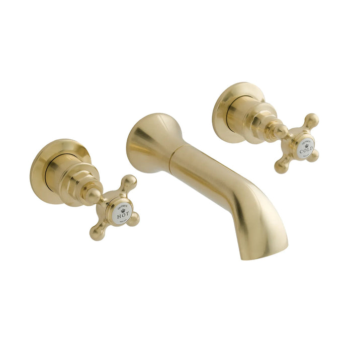 BC Designs Victrion Crosshead Bath Filler Tap with Spout