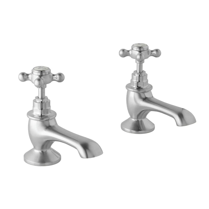 BC Designs Victrion Crosshead Bath Pillar Taps Pair