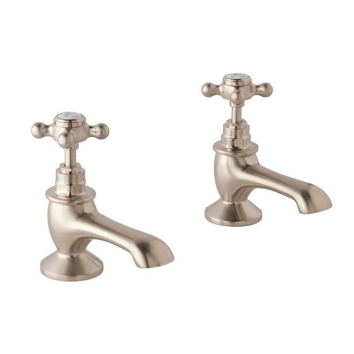 BC Designs Victrion Crosshead Bath Pillar Taps Pair