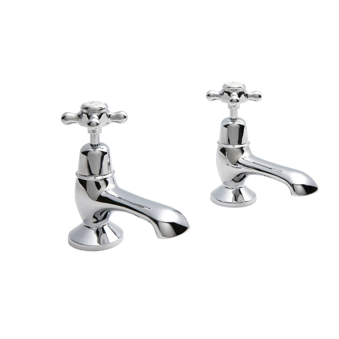 BC Designs Victrion Crosshead Bath Pillar Taps Pair