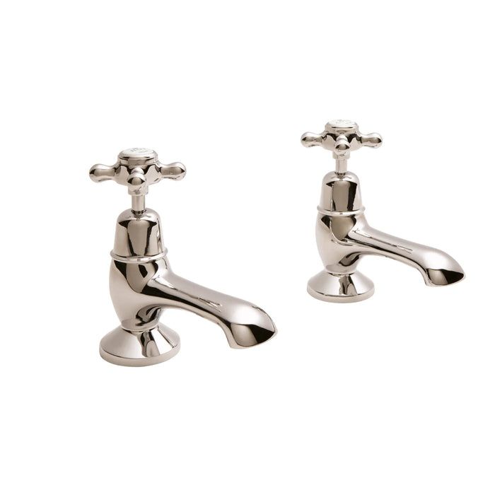 BC Designs Victrion Crosshead Bath Pillar Taps Pair