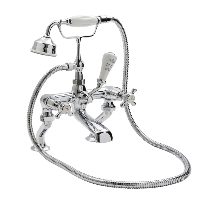 BC Designs Victrion Crosshead Deck Mounted Bath Shower