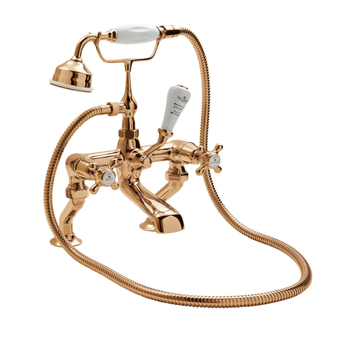 BC Designs Victrion Crosshead Deck Mounted Bath Shower