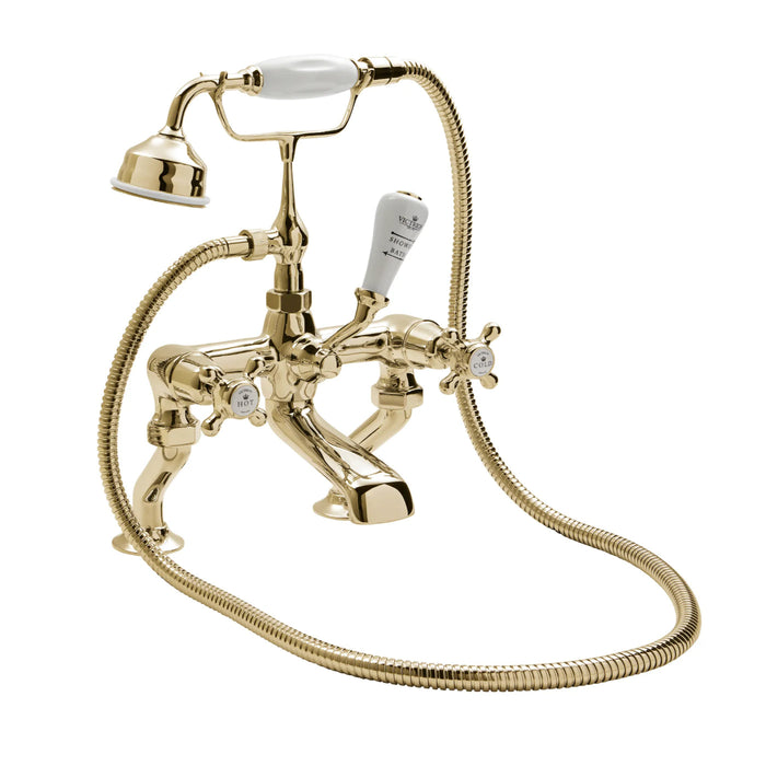 BC Designs Victrion Crosshead Deck Mounted Bath Shower