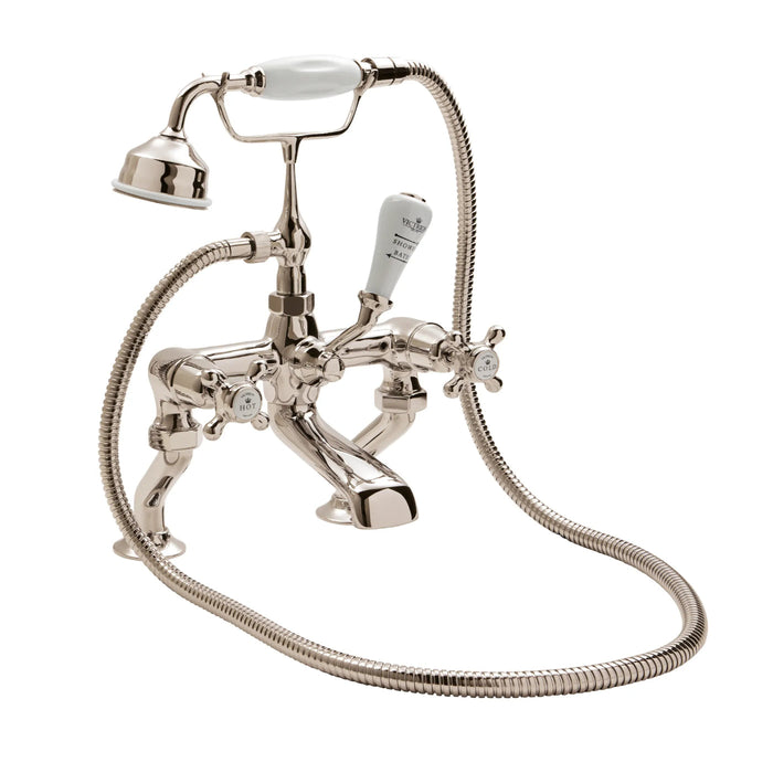 BC Designs Victrion Crosshead Deck Mounted Bath Shower