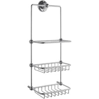 BC Designs Victrion Shower Tidy - Brushed Chrome - Shower