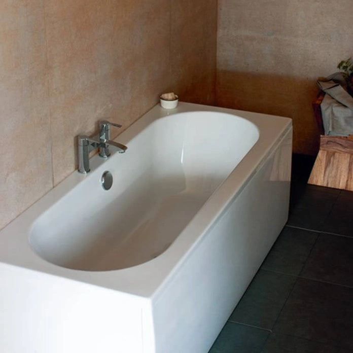 Britton Cleargreen Verde Double Ended Bath - No TH - Gloss