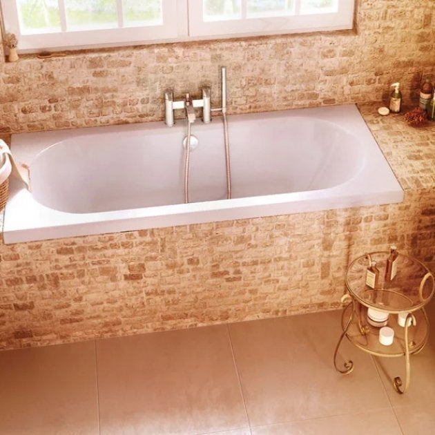 Britton Cleargreen Verde Double Ended Bath - No TH - Gloss