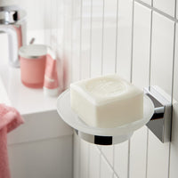 Vado Axces Bokx Frosted Glass Soap Dish and Holder - Chrome