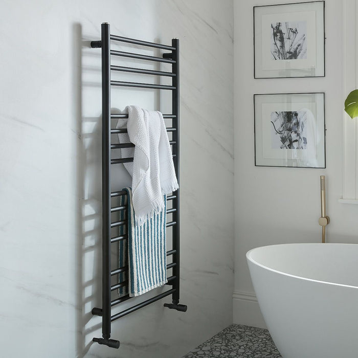 Vado Muse Heated Towel Rail - 1200mm x 500mm - Matt Black
