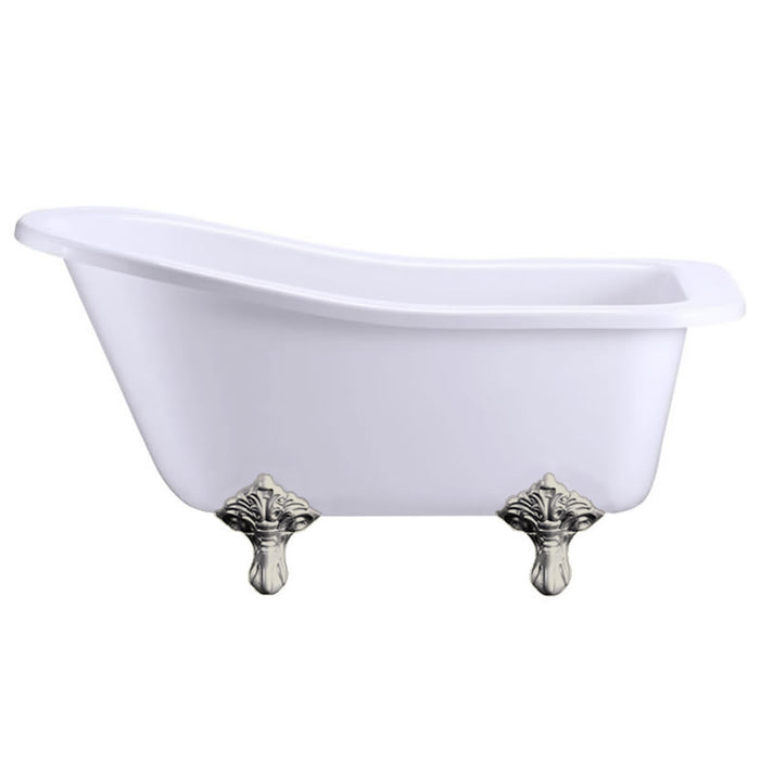 Burlington Buckingham Acrylic Single Ended Slipper Bath with Legs 1500mm x 740mm
