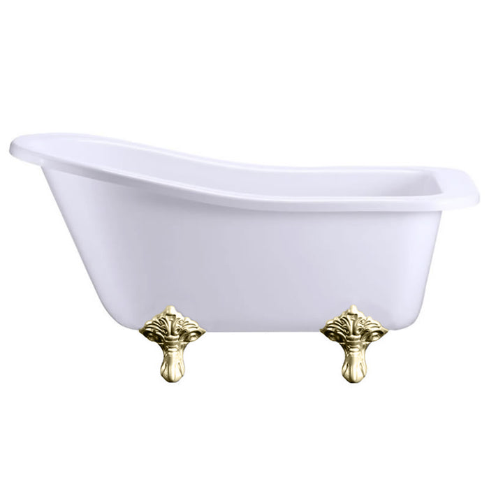Burlington Buckingham Acrylic Single Ended Slipper Bath with Legs 1500mm x 740mm