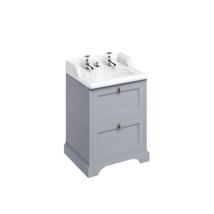 Burlington 650mm 2 Drawer Floorstanding Vanity Unit