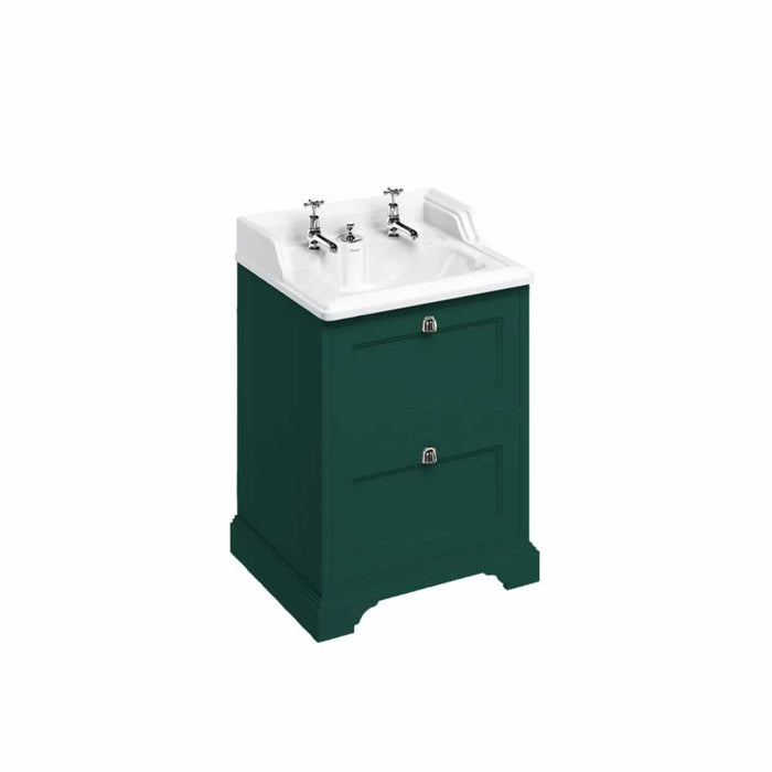 Burlington 650mm 2 Drawer Floorstanding Vanity Unit