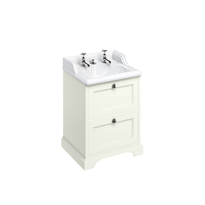 Burlington 650mm 2 Drawer Floorstanding Vanity Unit