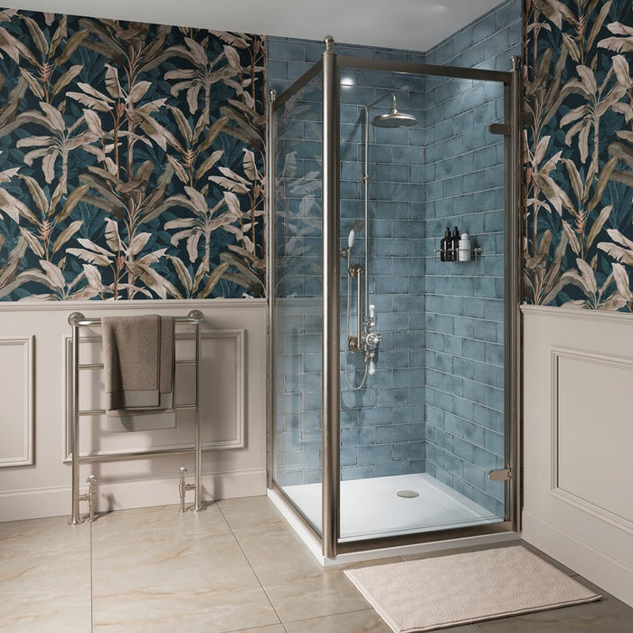Burlington Classique Hinged Shower Door With Side Panel
