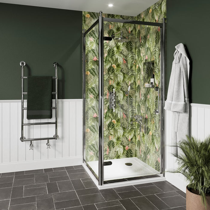 Burlington Classique Hinged Shower Door With Side Panel