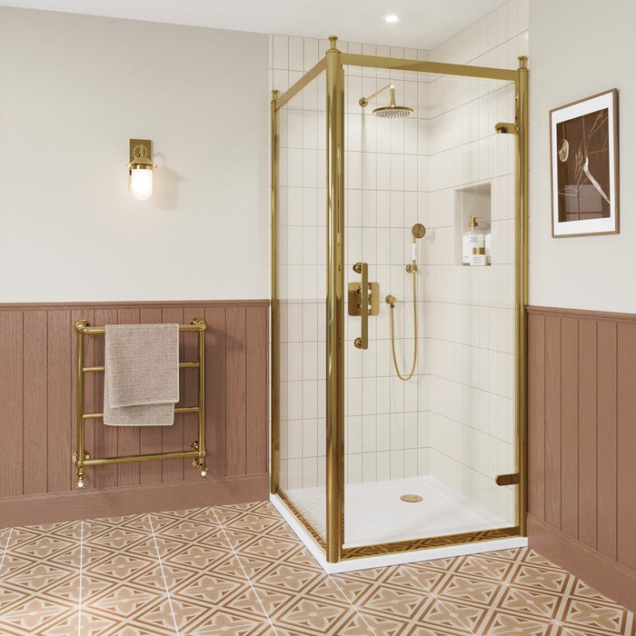 Burlington Classique Hinged Shower Door With Side Panel